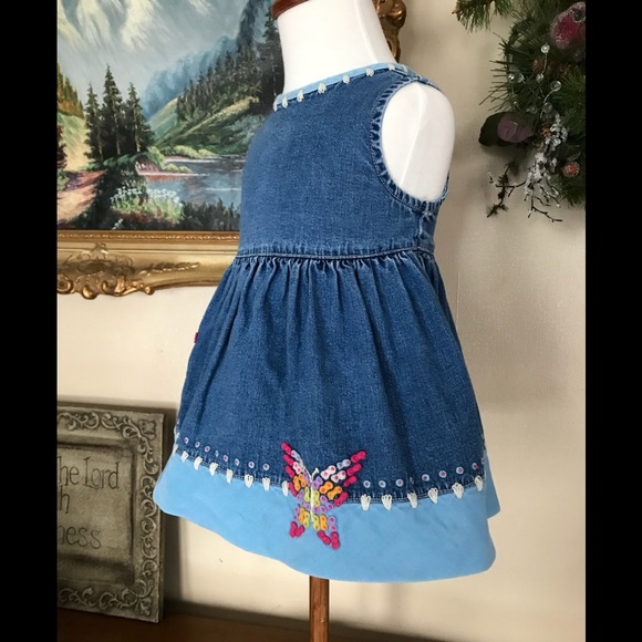 Baby GAP Butterfly Denim Dress - Picture 2 of 6